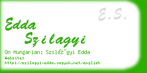 edda szilagyi business card
